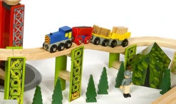 BigJigs BJT280 Houten Trein Cement Silo -Speelwereld Winkel treinset bouwterrein bigjigs bjt019 2