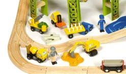 BigJigs BJT280 Houten Trein Cement Silo -Speelwereld Winkel treinset bouwterrein bigjigs bjt019 3