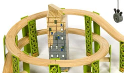 BigJigs BJT019 Houten Trein 114-delige Treinset Bouwterrein -Speelwereld Winkel treinset bouwterrein bigjigs bjt019 5 1