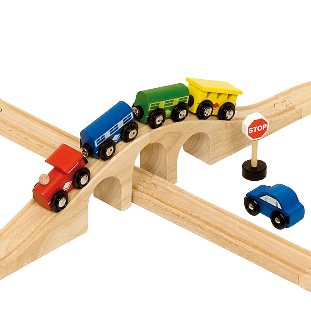 BigJigs BJT012 Treinset Grote Acht Houten Trein 5 BigJigs BJT012 Treinset Grote Acht Houten Trein - Afbeelding 3