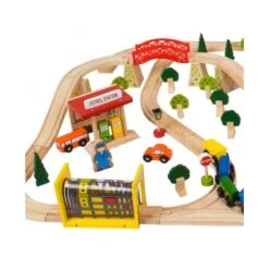 BigJigs BJT018 Houten Trein 124-delige Treinset Transport 16 BigJigs BJT018 Houten Trein 124-delige Treinset Transport -Speelwereld Winkel treinset transport bigjigs bjt018 2