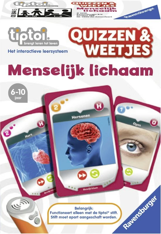 Tiptoi Quizzen & Weetjes “Het Menselijk Lichaam” 3 Tiptoi Quizzen & Weetjes “Het Menselijk Lichaam”