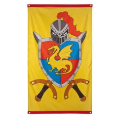 Vlag – Ridder- 150 X 90 Cm. -Speelwereld Winkel vlag ridder eba 2699950 1